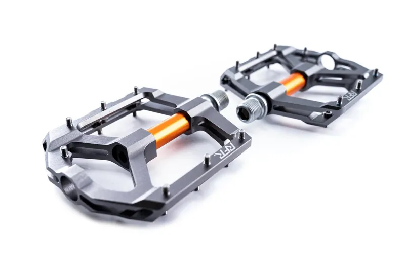 Cube RFR Flat SLT 2.0 Mountain Bike Platform Pedals Grey/Orange-2